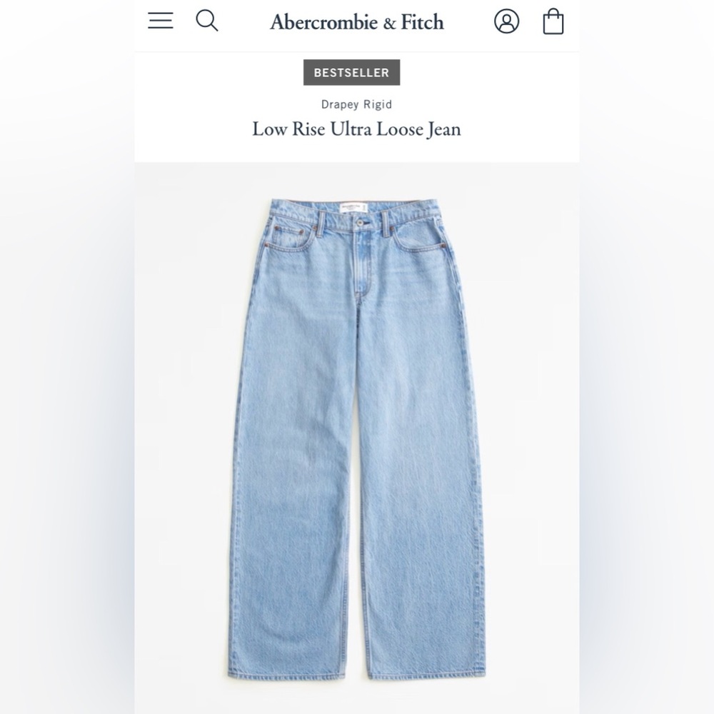 Abercrombie & Fitch Low Rise Ultra Loose Jean